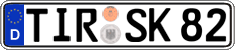 German license plate, Regular plates