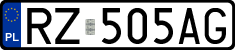 License plates of Poland, Regular car plates