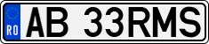 License plate of Romania, Regular plates