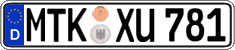 German license plate, Regular plates