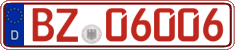 German license plate, Red license plates