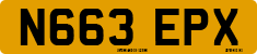 License plate of the United Kingdom, 1983 year system
