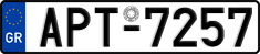 License plate of Greece, Cars