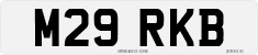 License plate of the United Kingdom, 1983 year system