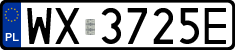 License plates of Poland, Regular car plates