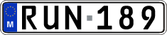 License plate of Malta, Regular plates (ABC 123)