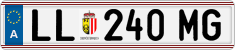 License plate of Austria, Regular plates