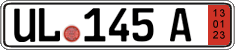 German license plate, Export transit plates