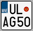 License plate of Montenegro, Motorcycles