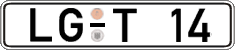 German license plate, Regular plates