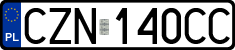 License plates of Poland, Regular car plates