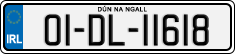 License plate of Ireland, Regular plates