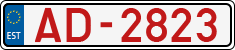 License plate of Estonia, Transit plates