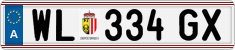 License plate of Austria, Regular plates