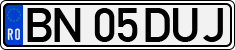 License plate of Romania, Regular plates