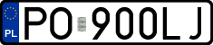 License plates of Poland, Regular car plates