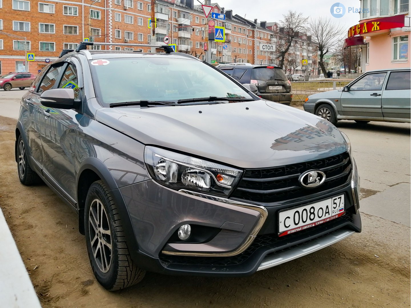 с 008 оа 57, Lada (VAZ) Vesta 1st gen SW Cross (GFK), 2017–2022