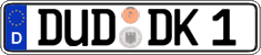 German license plate, Regular plates
