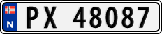 License plate of Norway, Cars