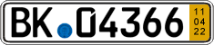 German license plate, Short-term transit plates