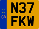 License plate of the United Kingdom, 1983 year system