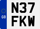 License plate of the United Kingdom, 1983 year system