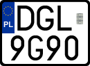 License plates of Poland, Special vehicles and motorcycles