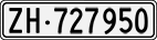 License plate of Switzerland, Cars
