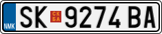 License plate of North Macedonia, Regular plates (2012)