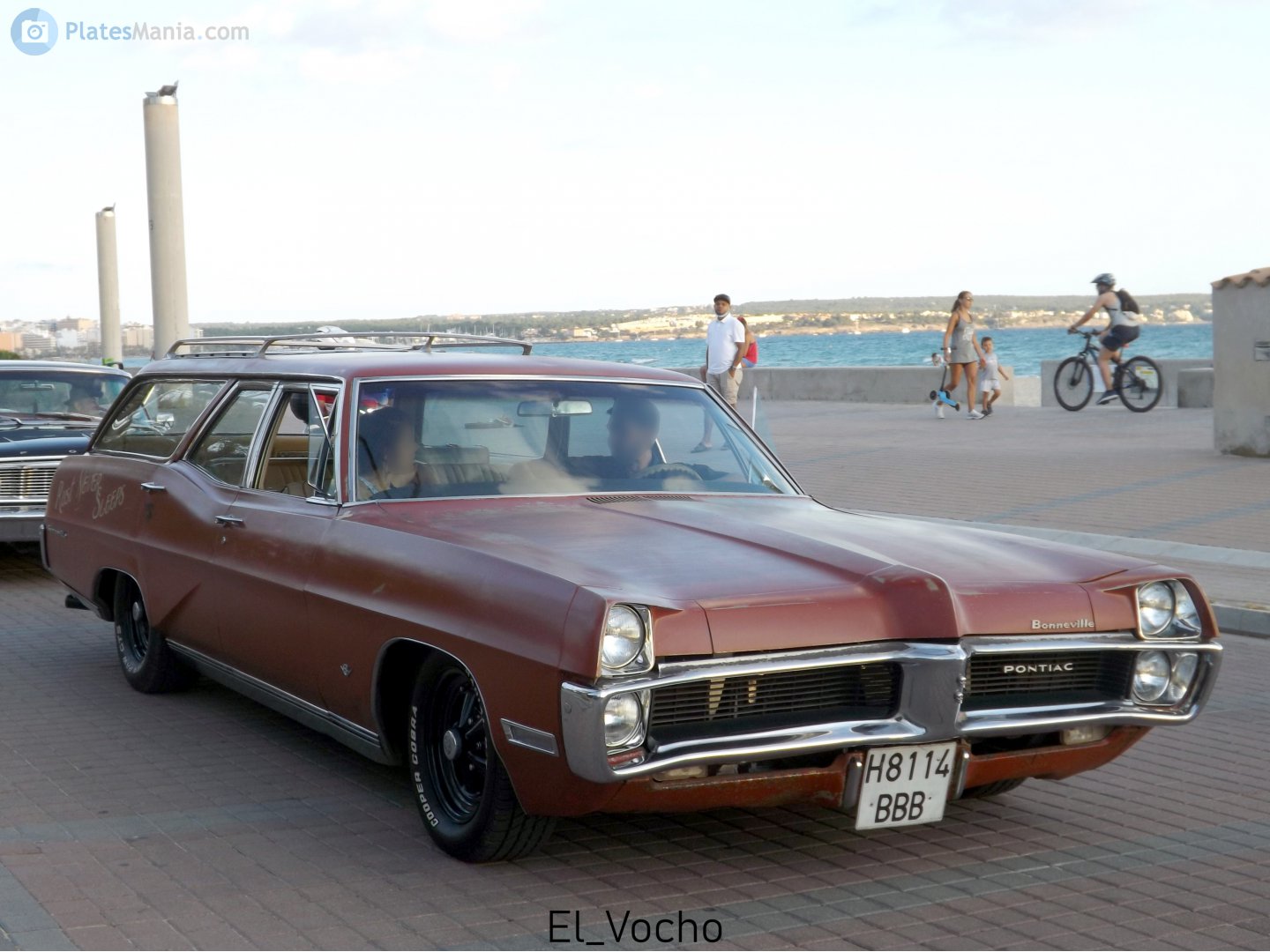 H 8114 BBB, Pontiac Bonneville 4th gen 1967 5-door Station Wagon (26245; B-body), 2nd facelift, 1966–1967
