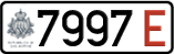 License plate of San Marino, Temporary (E 1234/1234 E)