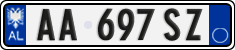 License plate of Albania, Cars (2011)