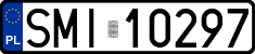 License plates of Poland, Regular car plates