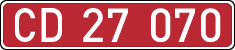 License plates of Spain, Diplomatic