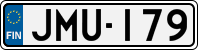 License plate of Finland, Cars