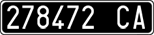 License plate of Italy, Cars (1927 year series)