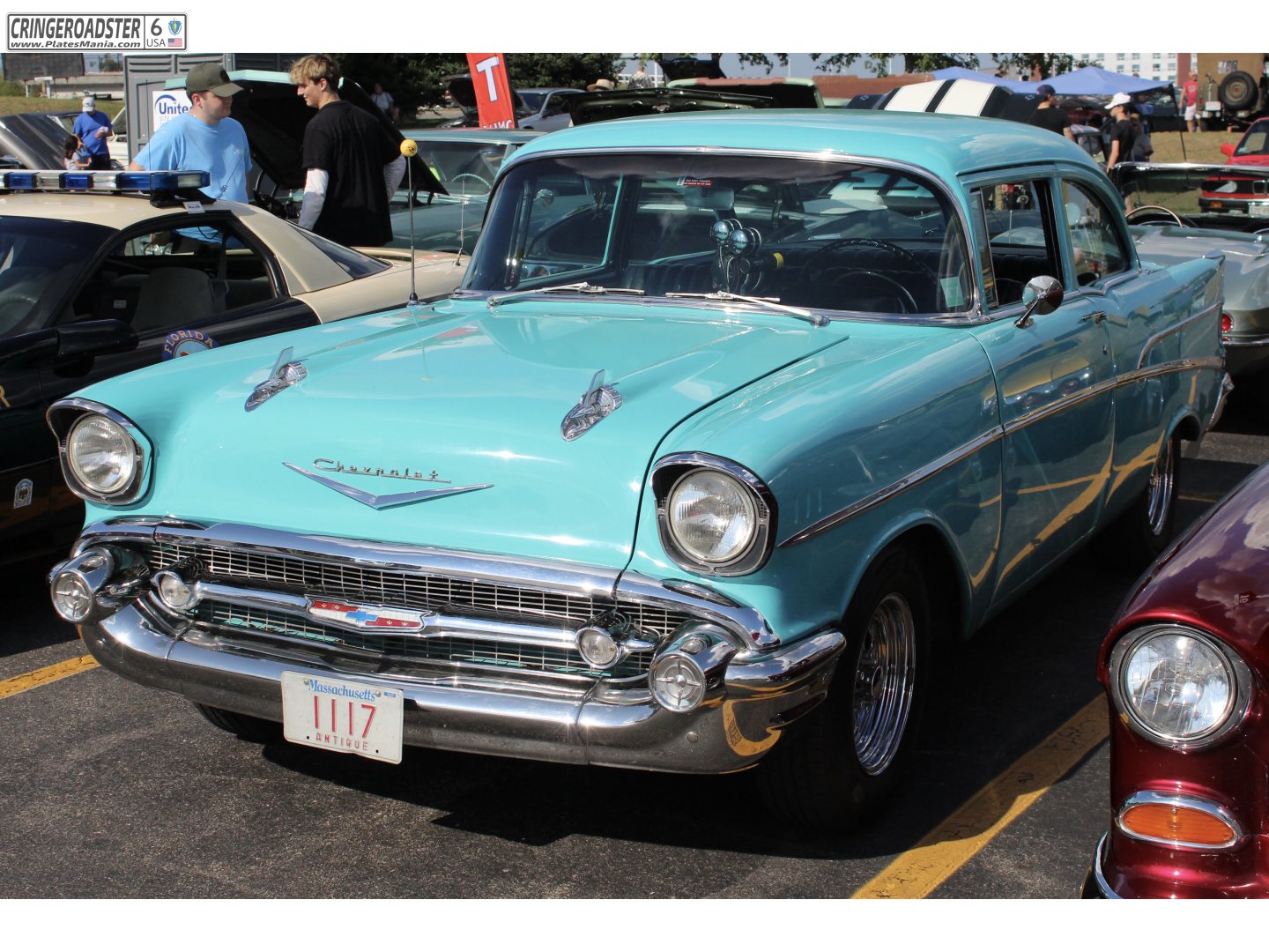 1117, Chevrolet 210 2nd gen 1957 2-door Sedan (2102-1011; A-body), 2nd facelift, 1956–1957