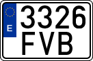 License plates of Spain, Ordinary (2000)