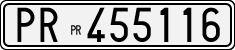 License plate of Italy, Cars (1927 year series)