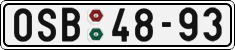 License plate of the Czech Republic, Cars (1960)