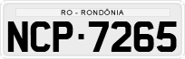 License plate of Brazil, Private owners (1990)