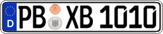German license plate, Regular plates