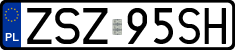 License plates of Poland, Regular car plates