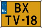 License plate of the Netherlands, Heavy Commercial Vehicles (1994 system)