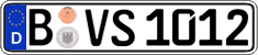 German license plate, Regular plates