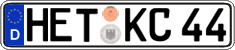 German license plate, Regular plates