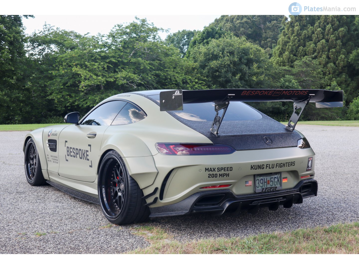 39H 5GK, License plate without vehicle 