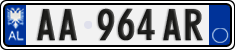License plate of Albania, Cars (2011)