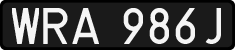 License plates of Poland, 1976 year system