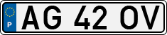 License plate of Portugal, Regular plates